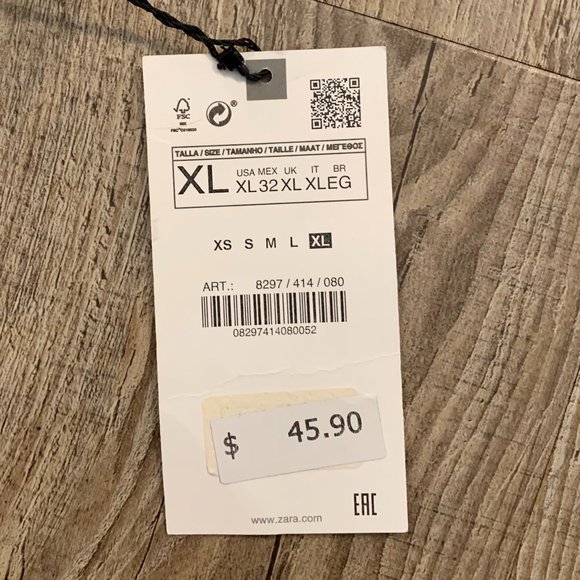 Zara Print Shirt - Blue - Picture 3 of 3